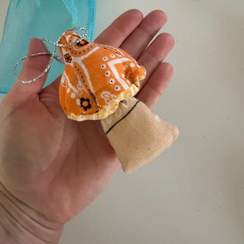 NWT Free People Psychic Outlaw Bandana Shroom Ornament